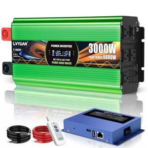 LVYUAN 3000W Pure Sine Wave Inverter with USB Ports