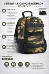 Eastsport Army Camo Skateboard Backpack for Travel