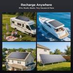 Callsun N-Type 16BB 400W Bifacial Solar Panel, 2Pcs 200 Watt Solar Panel 12V, 25% High Efficiency Monocrystalline PV Module for RV Camper Marine Home Rooftop Farm Off-Grid Systems (2 Pack 200W)