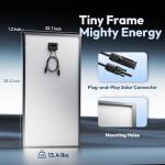 100W Monocrystalline Solar Panel for Off-Grid Power