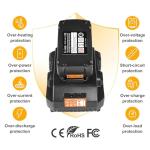 20V Max 6.0Ah Battery Replacement 2-Pack for Dewalt