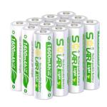 12 Pack AA Rechargeable Solar Light Batteries