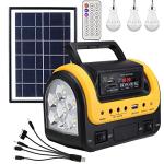 Portable Solar Generator with Panels and Flashlight
