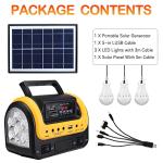 Portable Solar Generator with Panels and Flashlight