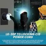 IronBox Electric 10A Locking Power Cord - 3 Feet