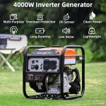 Oxseryn 4000W Gas Inverter Generator - Portable & Quiet