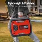 maXpeedingrods 2850W Portable Inverter Generator with CO Alarm