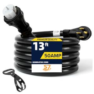 50 Amp Heavy Duty Generator Extension Cord, 13ft
