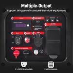 maXpeedingrods 2850W Portable Inverter Generator with CO Alarm