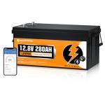 ECO-WORTHY 12V 280Ah Bluetooth LiFePO4 RV Battery