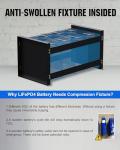 ECO-WORTHY 12V 280Ah Bluetooth LiFePO4 RV Battery