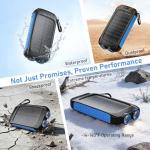 8000mAh Solar Power Bank with USB Ports