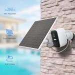 Solar Panel for Eufy Outdoor Camera, Camera Solar Panel Charger Compatible with Eufycam, Continuous Power Supply, 5W Solar Panel with 9.8ft Charging Cable, IP65 Waterproof, 2 Pack