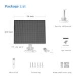 Solar Panel for Eufy Outdoor Camera, Camera Solar Panel Charger Compatible with Eufycam, Continuous Power Supply, 5W Solar Panel with 9.8ft Charging Cable, IP65 Waterproof, 2 Pack