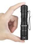 GripLite Pocket Flashlight, 500 Lumens Dual Fuel Rechargeable AA LED Light, Small EDC Flashlight with Clip for Camping, Hiking and Everyday Use