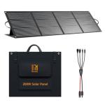 MESUVIDA 200 Watt Solar Panel IP68 Waterproof ETFE Coating Portable 24V MC4 Output Foldable Solar Panels for Power Stations Solar Generator Camping Off-Grid RV Emergency Backup Hurricane