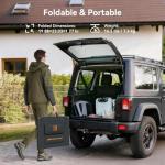 MESUVIDA 200 Watt Solar Panel IP68 Waterproof ETFE Coating Portable 24V MC4 Output Foldable Solar Panels for Power Stations Solar Generator Camping Off-Grid RV Emergency Backup Hurricane