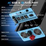 2500W Sump Pump Battery Backup System, Pure Sine Wave Inverter Charger with 25A Fast Charging, Auto Transfer Switch for Basement Flood Protection During Outages, LCD Remote, 12V Deep Cycle Compatible