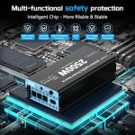 2500W Sump Pump Battery Backup System, Pure Sine Wave Inverter Charger with 25A Fast Charging, Auto Transfer Switch for Basement Flood Protection During Outages, LCD Remote, 12V Deep Cycle Compatible