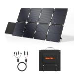 GRECELL 240W Portable Solar Panel for Power Station, Ultra Light Foldable Solar Panel Kit, 25% High Efficiency, IP65 Waterproof, Solar Charger for Outdoor Camping RV Boat Home Backup Power, Off-Grid