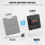 GRECELL 240W Portable Solar Panel for Power Station, Ultra Light Foldable Solar Panel Kit, 25% High Efficiency, IP65 Waterproof, Solar Charger for Outdoor Camping RV Boat Home Backup Power, Off-Grid