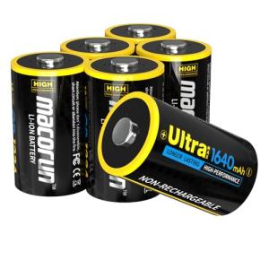 MACORUN 6-Pack Non-Rechargeable CR123A 3V Lithium Batteries, 3 Volt, for Home Security Alarm System Sensor Doorlock Smok Carbon Monoxide Alarm, Up to 12-Year Shelf Life