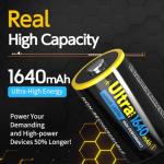 MACORUN 6-Pack Non-Rechargeable CR123A 3V Lithium Batteries, 3 Volt, for Home Security Alarm System Sensor Doorlock Smok Carbon Monoxide Alarm, Up to 12-Year Shelf Life