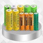 YXZHENG Solar Lights 8pcs AAA 300mAh NI-MH Battery 1.2v Rechargeable Garden Lights Controllers(8xAAA)