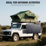 GRECELL 240W Portable Solar Panel for Power Station, Ultra Light Foldable Solar Panel Kit, 25% High Efficiency, IP65 Waterproof, Solar Charger for Outdoor Camping RV Boat Home Backup Power, Off-Grid