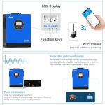 Anern 10KW Solar Inverter AC230V, Off-Grid Pure Sine Wave Inverter with 3 MPPT Solar Charger 13500W Solar Input & Battery-Free Design, Compatible with Water Pump, Generator & Home Appliances