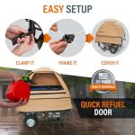 GenTent Open Frame Running Cover - Universal Adapter Kit Generator Tent (Beige, Original - Standard)