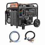 GENMAX 10500W Tri-Fuel Inverter Generator with ATS