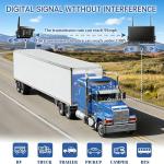 ZEROXCLUB 1080P Wireless Backup Camera System with 10 Inch DVR 3 Split Monitor, IP69 Waterproof Stable Signal Record Wireless 1 Rear and 2 Side View Cameras for RV Truck Trailer Camper (BW103SL-M)