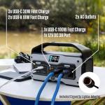 Westinghouse iGen400s 400 Watt, 183Wh Portable Power Station and Solar Generator with LED and DC Outlet for Camping, Home, Travel, Indoor/Outdoor Use (Solar Panel Not Included)