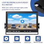 ZEROXCLUB 1080P Wireless Backup Camera System with 10 Inch DVR 3 Split Monitor, IP69 Waterproof Stable Signal Record Wireless 1 Rear and 2 Side View Cameras for RV Truck Trailer Camper (BW103SL-M)