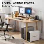 GOLDENMATE 1000VA/800W Lithium UPS Battery Backup and Surge Protector, Backup Battery Power Supply with LiFePO4 Batteries(230.4 Wh), Pure Sinewave UPS System, 8 Outlets, LCD Display, New Upgrade Ver