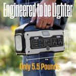 Westinghouse iGen400s 400 Watt, 183Wh Portable Power Station and Solar Generator with LED and DC Outlet for Camping, Home, Travel, Indoor/Outdoor Use (Solar Panel Not Included)