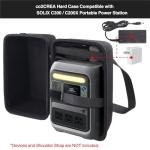 co2CREA Hard Travel Case Compatible with Anker SOLIX C300 / C200X Portable Power Station, Outdoor 288Wh LiFePO4 Battery 300W Solar Generator