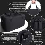 co2CREA Hard Travel Case Compatible with Anker SOLIX C300 / C200X Portable Power Station, Outdoor 288Wh LiFePO4 Battery 300W Solar Generator