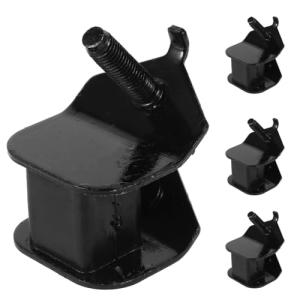 OUNONA Generator Motor Mounts Replacement 4-Pack Anti Vibration Pads Rubber Shock Absorbing Feet 3.14X2.55X2.16 Inch Vibration Damping Supports for Diesel Generators