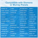 Upgraded ECSBPK02 Generator Standby Power Mechanical Interlock Compatible with Siemens and Murray, Generator Interlock Kit for Qp or Mp 15-125 Amp Panel for Switching Between Utility Power and Standby