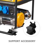 OUNONA Generator Motor Mounts Replacement 4-Pack Anti Vibration Pads Rubber Shock Absorbing Feet 3.14X2.55X2.16 Inch Vibration Damping Supports for Diesel Generators