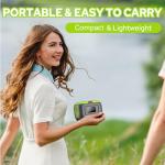 Portable Power Station 120W, 97.6Wh Backup Battery Solar Power Bank Generator with AC Outlets & USB-C Input,Portable Battery Pack Lightweight for Camping Travel RV Van(without Solar Panel)