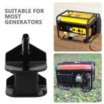 OUNONA Generator Motor Mounts Replacement 4-Pack Anti Vibration Pads Rubber Shock Absorbing Feet 3.14X2.55X2.16 Inch Vibration Damping Supports for Diesel Generators