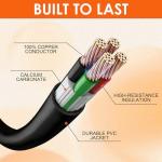 Ficstar 50 Amp Generator Cord 15 ft, Heavy Duty 6/3+8/1 STW AWG 50 Amp RV Extension Cord with 90° Grip Handle Twist Lock, NEMA 14-50P to SS2-50R with Polarity Lamp and Power Indicator