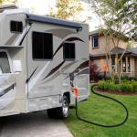 Ficstar 50 Amp Generator Cord 15 ft, Heavy Duty 6/3+8/1 STW AWG 50 Amp RV Extension Cord with 90° Grip Handle Twist Lock, NEMA 14-50P to SS2-50R with Polarity Lamp and Power Indicator