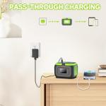 Portable Power Station 120W, 97.6Wh Backup Battery Solar Power Bank Generator with AC Outlets & USB-C Input,Portable Battery Pack Lightweight for Camping Travel RV Van(without Solar Panel)