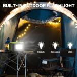 Portable Power Station 120W, 97.6Wh Backup Battery Solar Power Bank Generator with AC Outlets & USB-C Input,Portable Battery Pack Lightweight for Camping Travel RV Van(without Solar Panel)