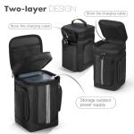 MRINCA Carrying Case Compatible with Anker SOLIX C300 Portable Power Station, Protective Storage Bag with Pockets for Outdoor Travel Camping Charging Accessories (NOT For SOLIX C300 DC)