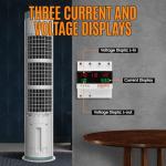 PJERJZN Automatic Transfer Switch - 110V/240V 63A Adjustable Circuit Breaker Overcurrent Overvoltage Undervoltage Protection Low Voltage Cutoff Between Utility Power Generator Inverter(4P 63A)